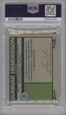 Gunnar Henderson from the 2023 Topps Transcendent Collection VIP Party set graded by PSA and given an overall grade of 10.