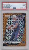 Joe Milton III from the 2024 Panini Prizm set featuring a Lazer Prizm parallel graded by PSA and given an overall grade of 9.