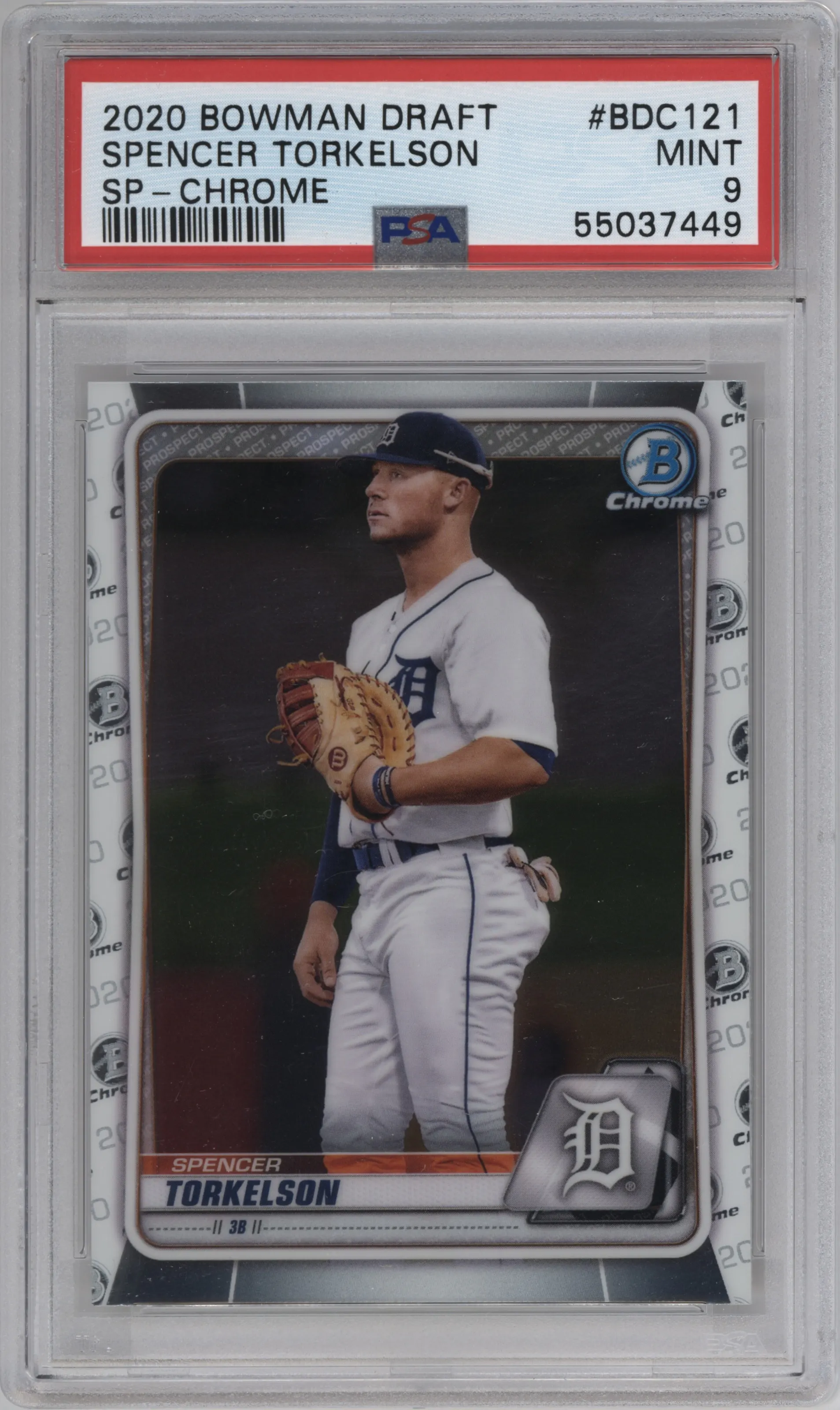 2020 Bowman Draft Chr. Variation Spencer Torkelson PSA 9