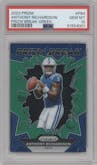 Anthony Richardson from the 2023 Panini Prizm set featuring a Green Prizm parallel graded by PSA and given an overall grade of 10.