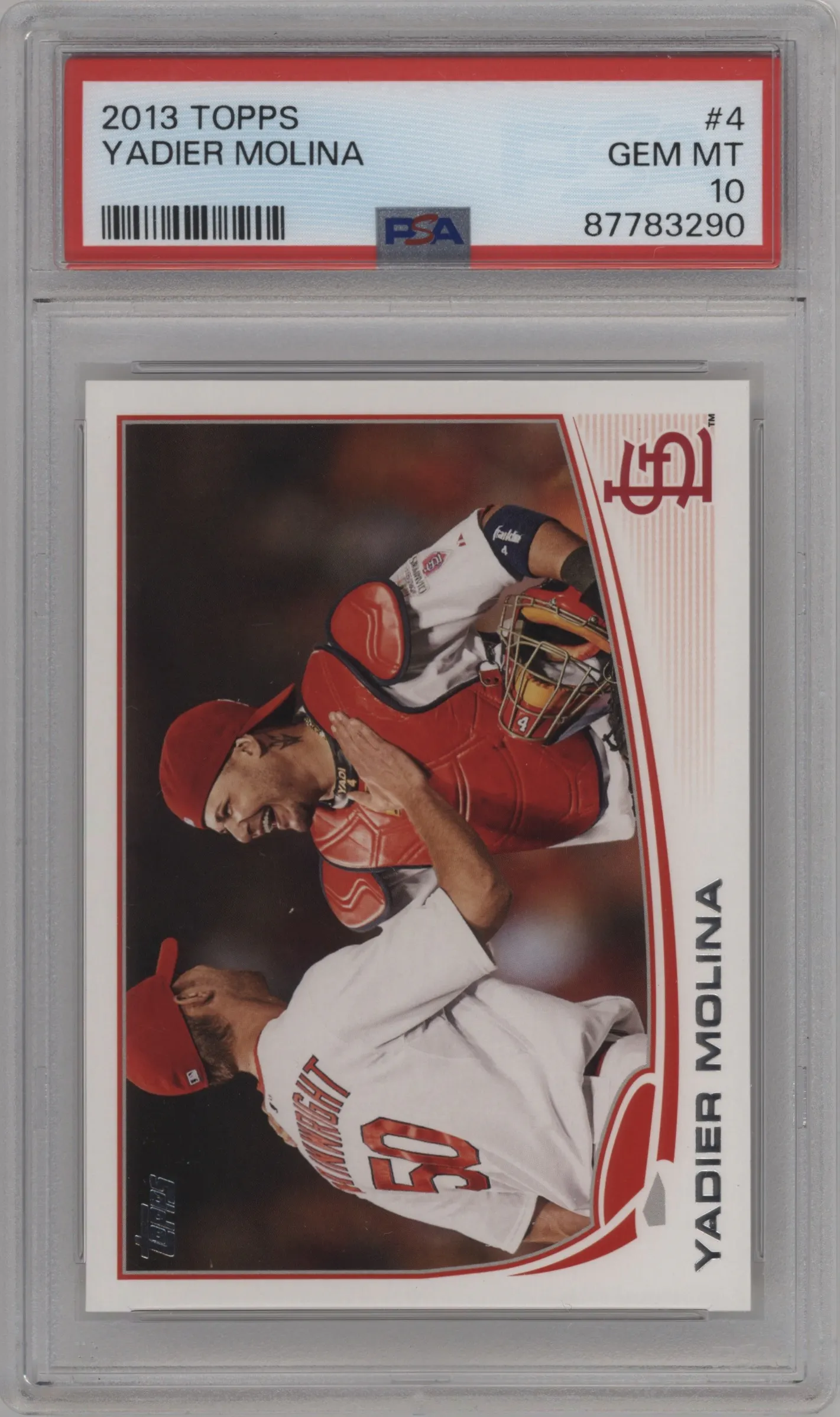 2013 Topps Yadier Molina #4 PSA 10