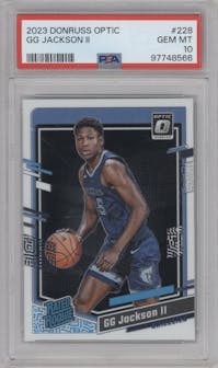 GG Jackson II from the 2023-24 Donruss Optic set graded by PSA and given an overall grade of 10.