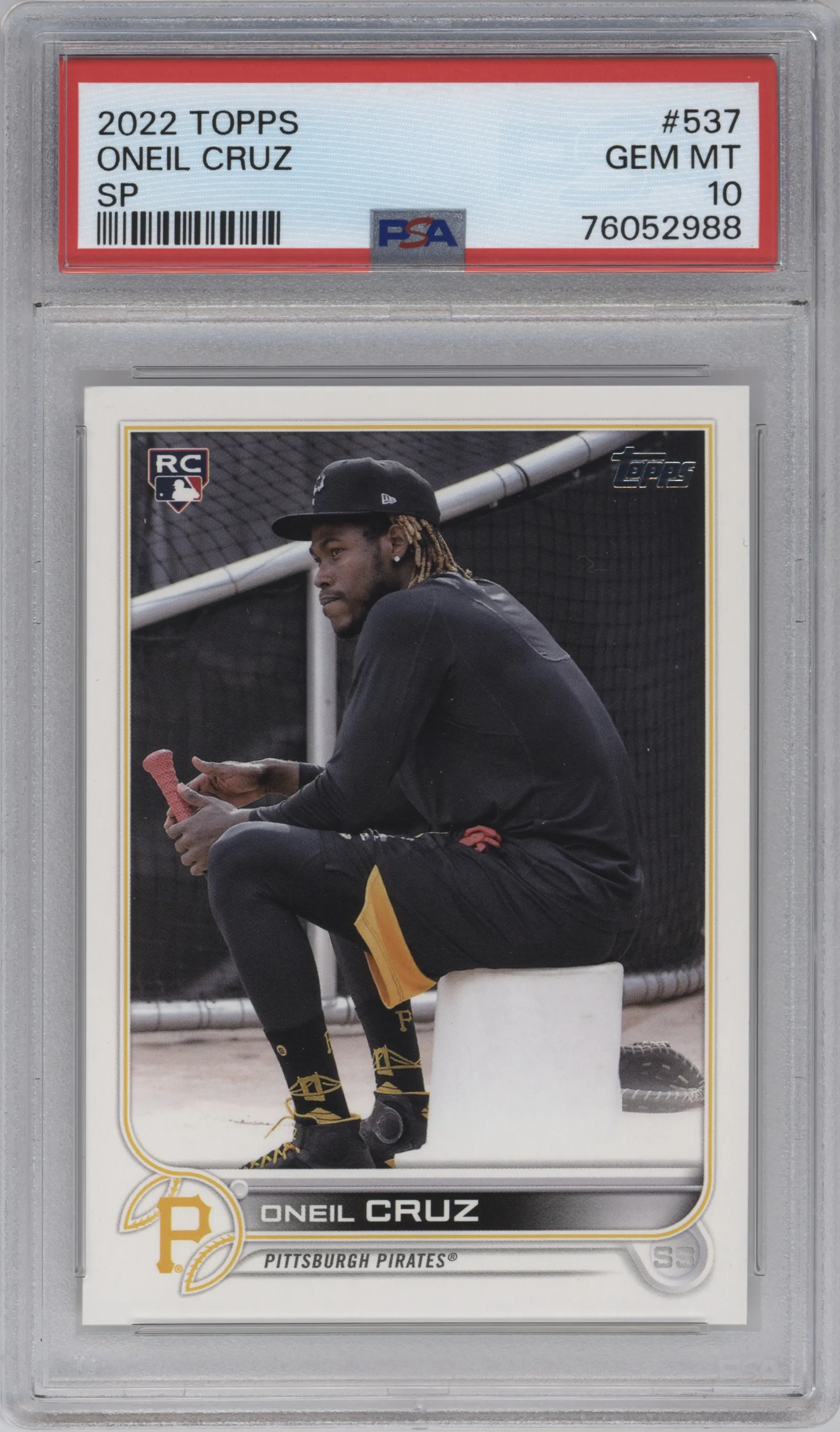 2022 Topps Series 2 SP Oneil Cruz PSA 10