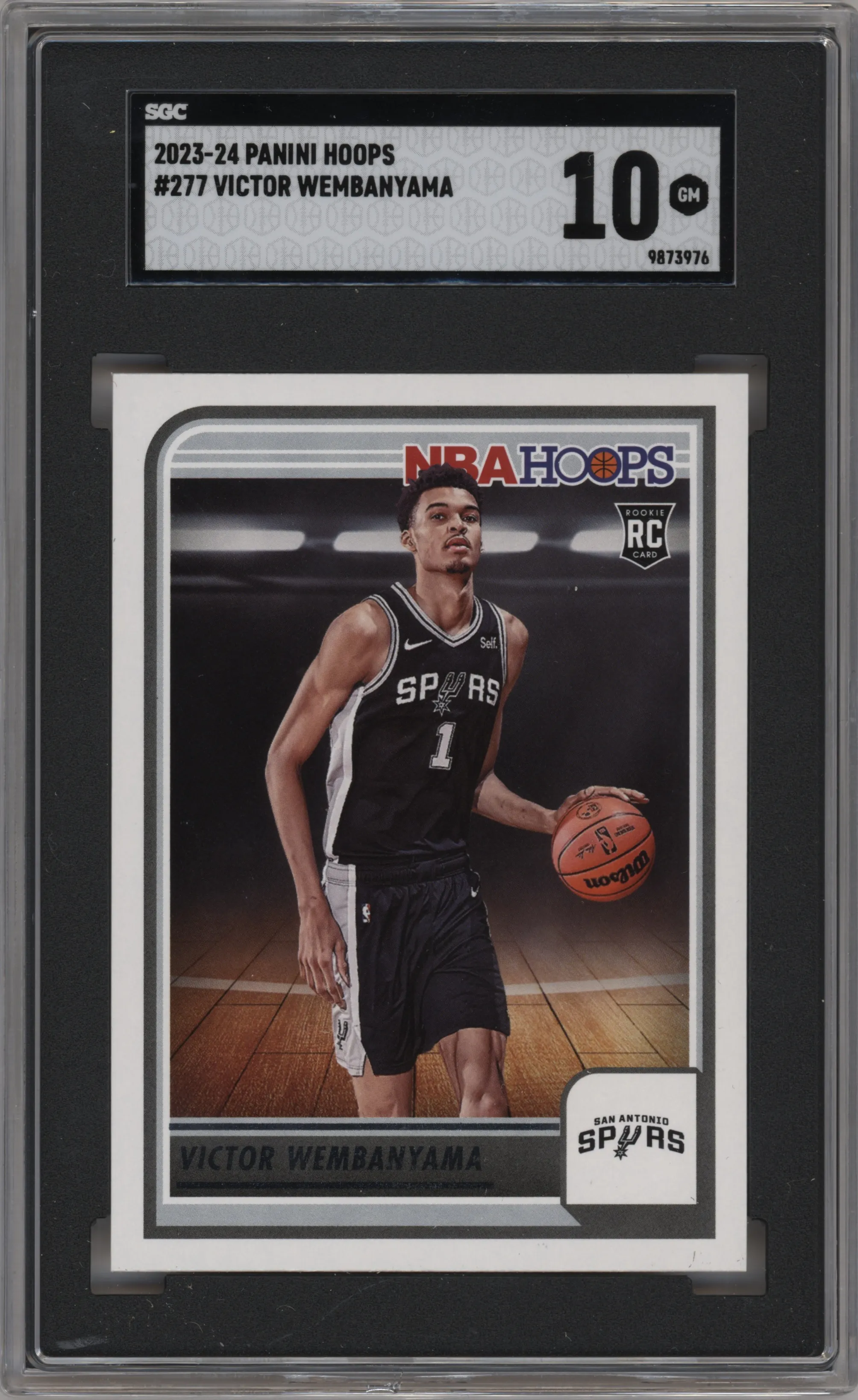 2023 Panini NBA Hoops Victor Wembanyama #277 SGC 10