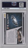 Jalen Hurts from the 2023 Panini Luminance set graded by PSA and given an overall grade of 10.