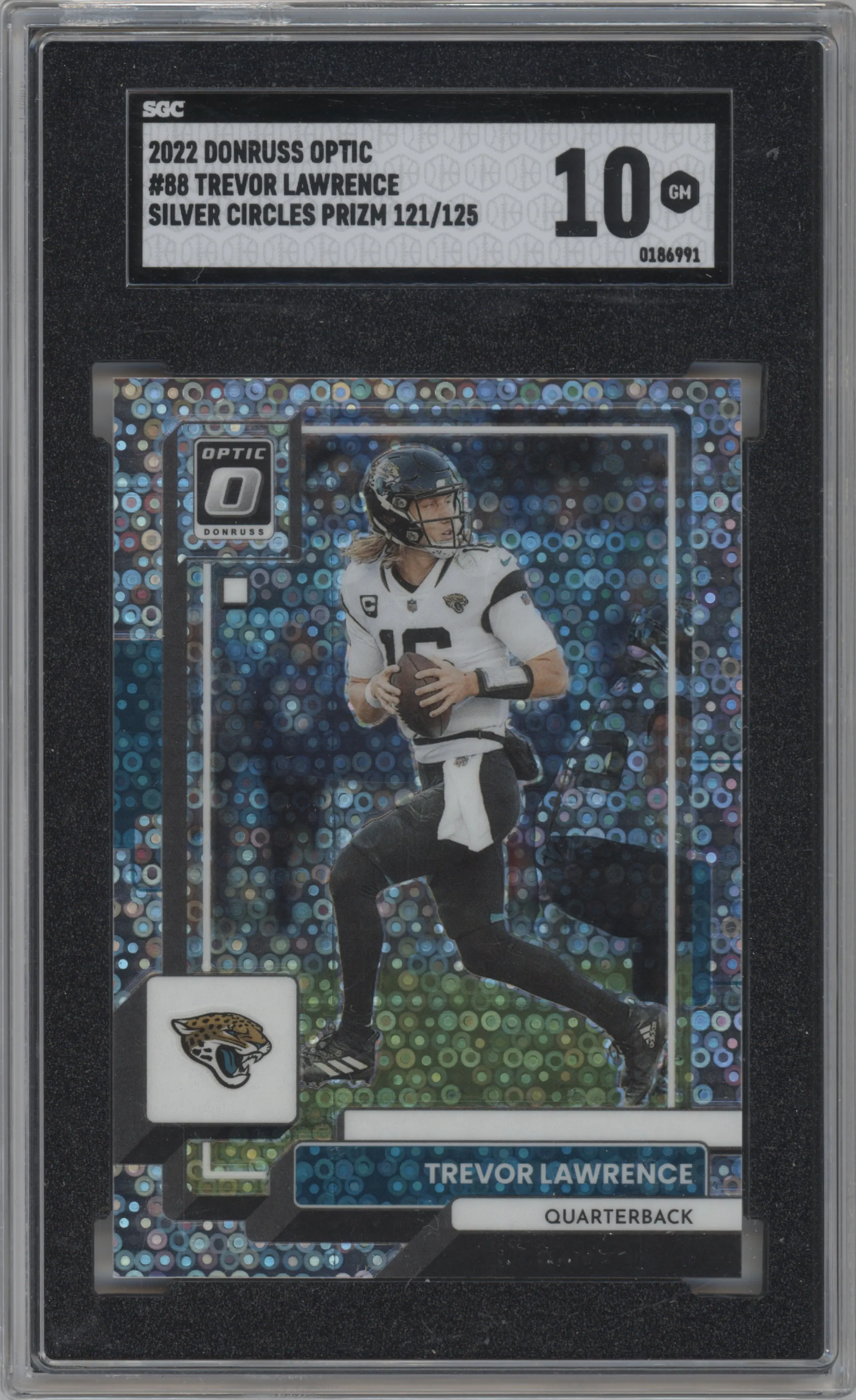 2022 Panini Donruss Optic Trevor Lawrence Silver Circles #88 SGC 10