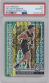 Keyonte George from the 2023-24 Panini Mosaic set featuring a Teal Mosaic parallel graded by PSA and given an overall grade of 10.