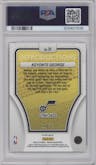 Keyonte George from the 2023-24 Panini Mosaic set featuring a Teal Mosaic parallel graded by PSA and given an overall grade of 10.