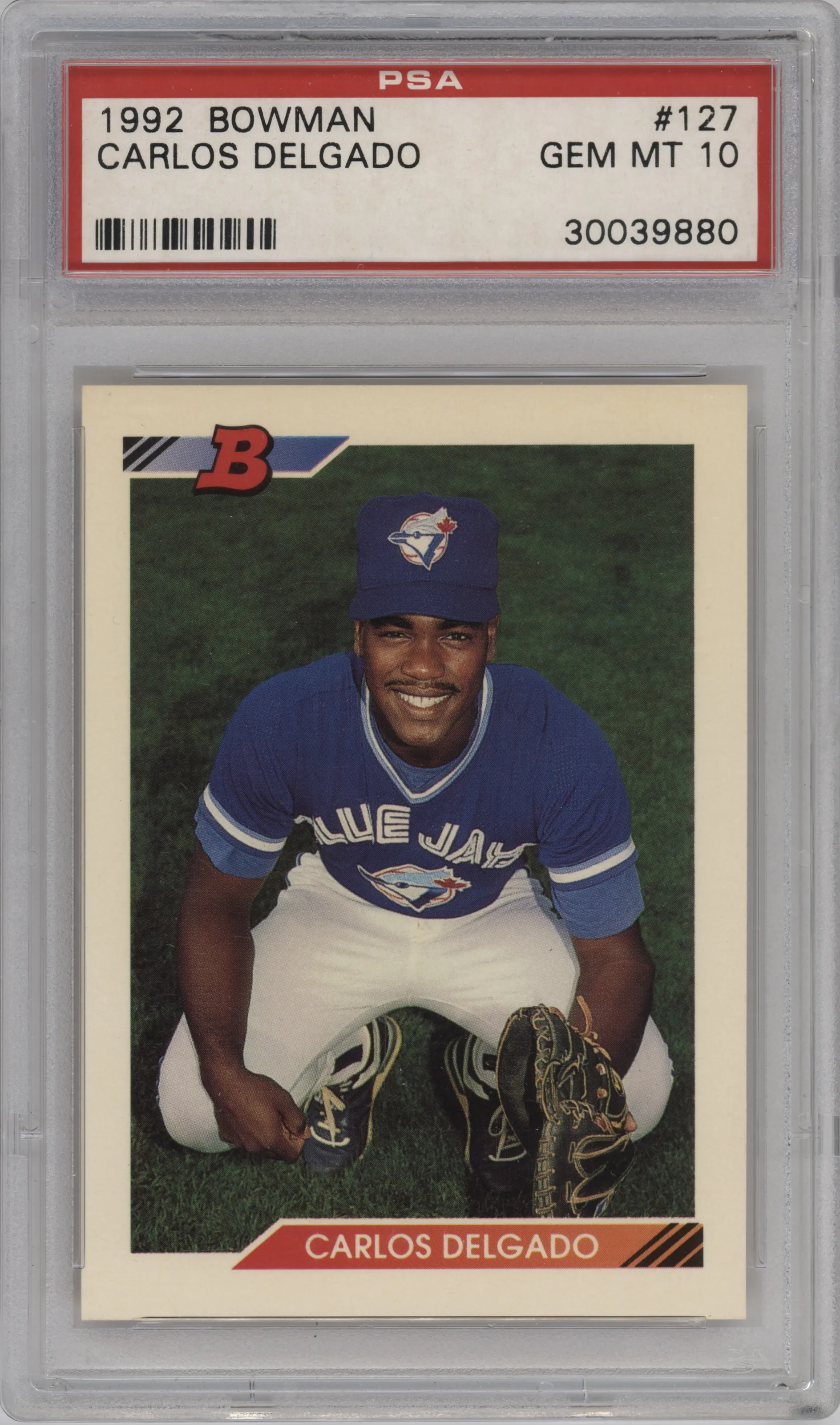 1992 Bowman Carlos Delgado PSA 10
