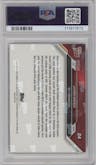 Jayden Daniels from the 2024 Topps Now set graded by PSA and given an overall grade of 10.