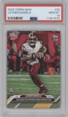 Jayden Daniels from the 2024 Topps Now set graded by PSA and given an overall grade of 10.