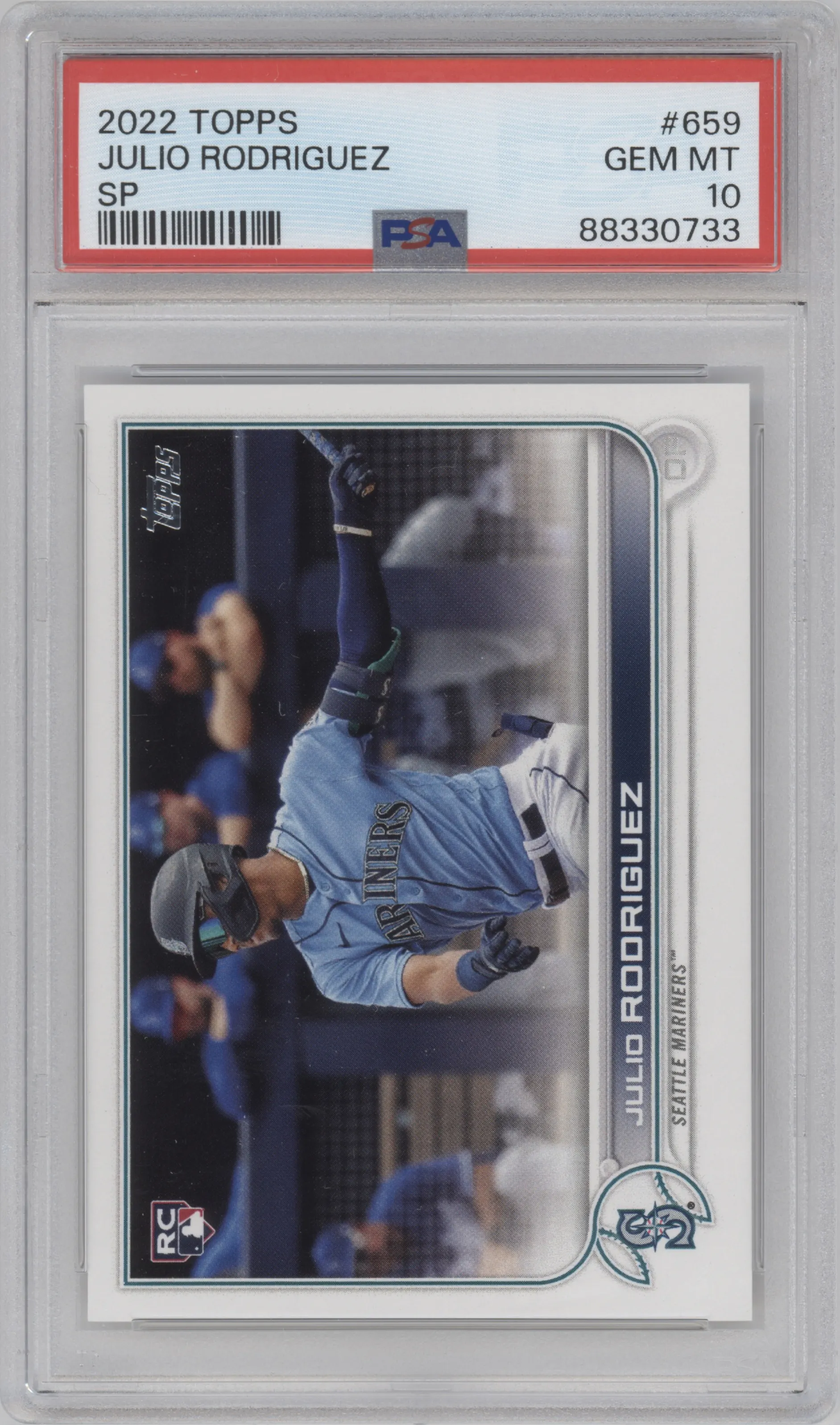 2022 Topps Series 2 SP Julio Rodriguez PSA 10