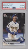 Mookie Betts from the 2025 Topps Now set graded by PSA and given an overall grade of 10.