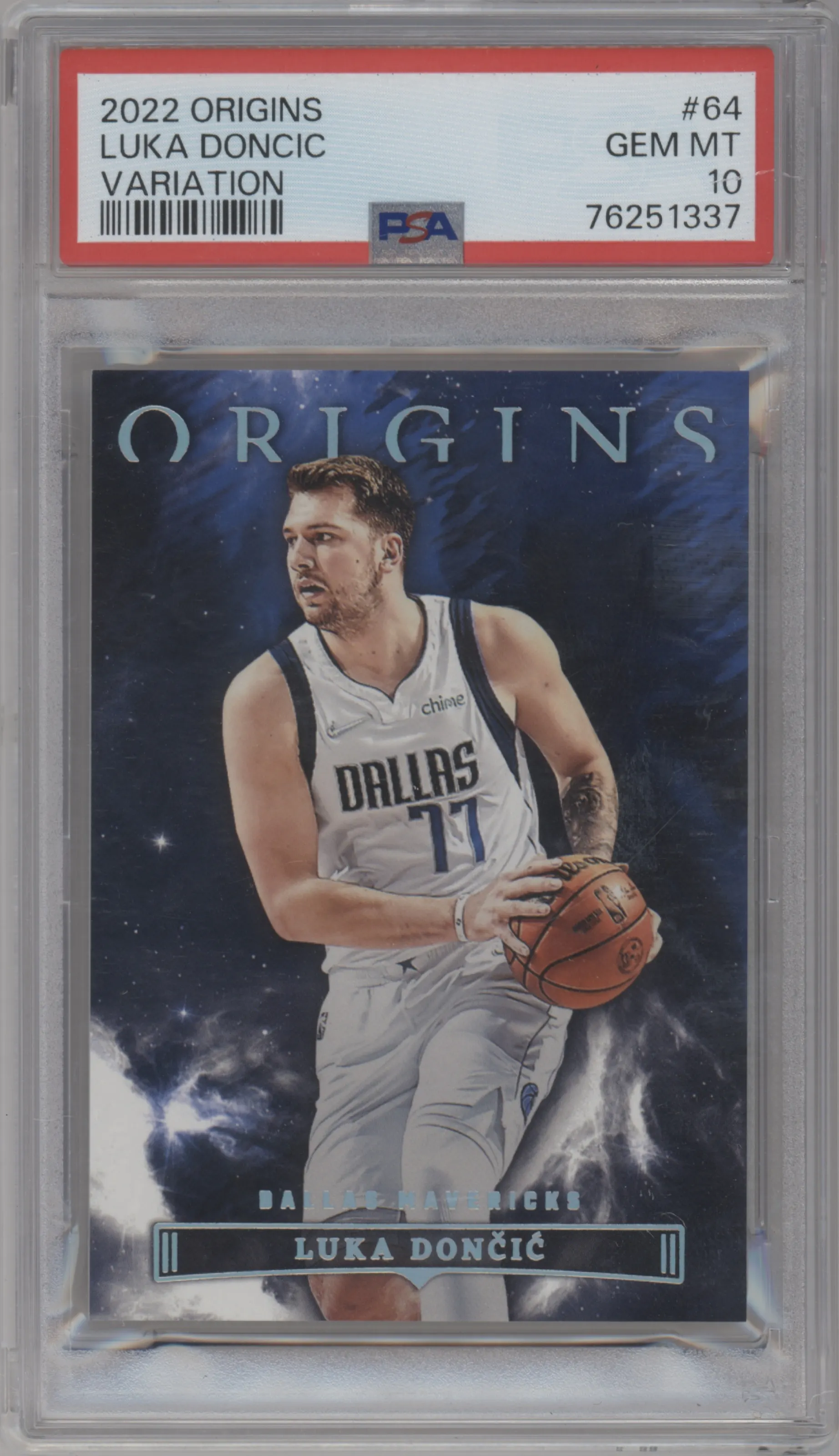 2022 Panini Origins Variation Luka Doncic #64 PSA 10