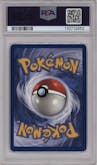Aerodactyl from the 1999 Pokemon set featuring a Prerelease parallel graded by PSA and given an overall grade of 8.