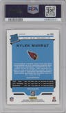 Kyler Murray from the 2019 Panini Donruss Optic set featuring a Red/Yellow parallel graded by PSA and given an overall grade of 10.