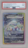 Terapagos ex from the 2024 Pokemon SV set graded by PSA and given an overall grade of 9.
