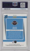 Jalen Green from the 2021-22 Panini Donruss Optic set featuring a Holo parallel graded by PSA and given an overall grade of 10.