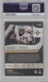 Michael Thomas from the 2019 Panini Prizm set featuring a Purple Power Prizm parallel graded by PSA and given an overall grade of 10.