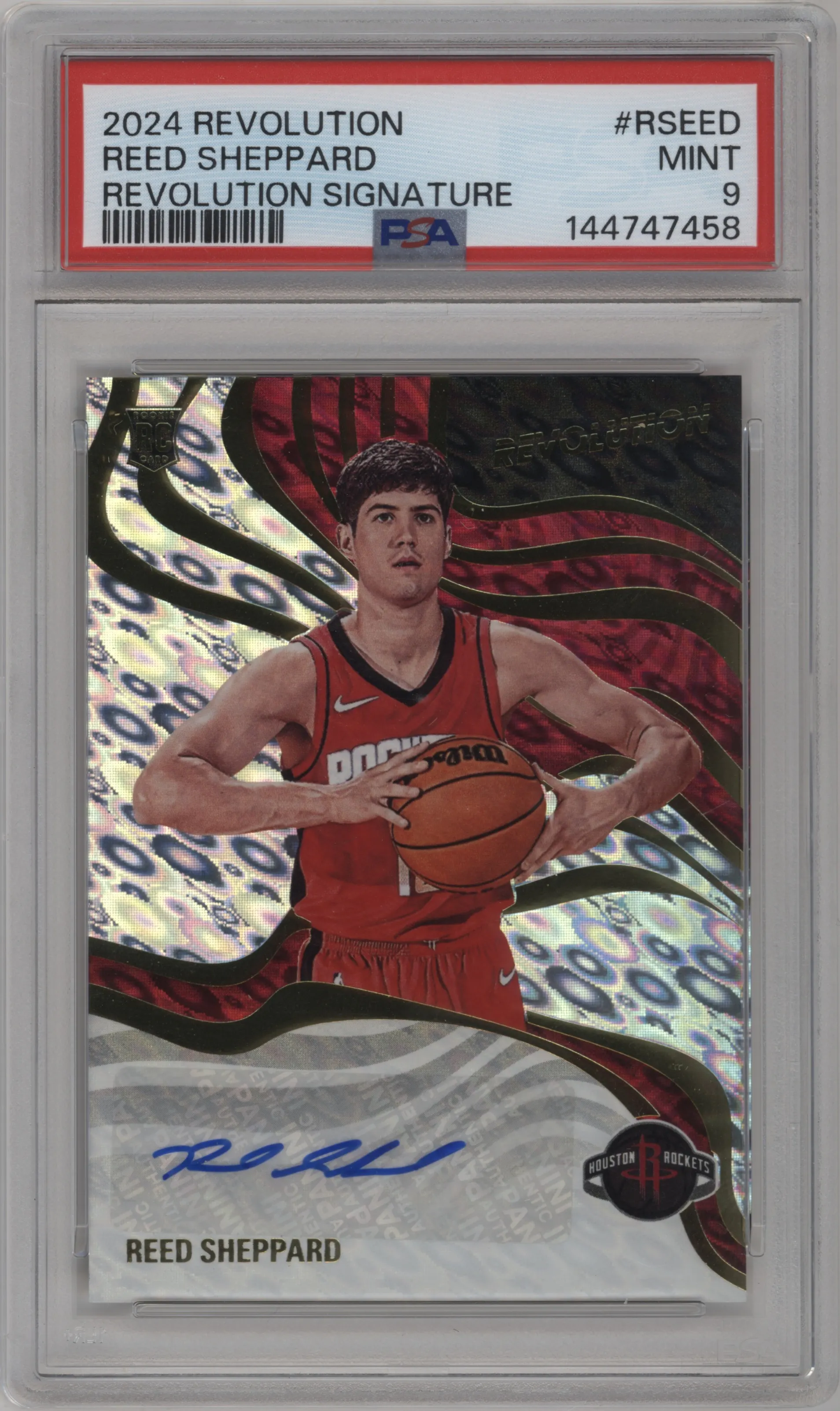 2024 Panini Revolution Sig. Reed Sheppard PSA 9