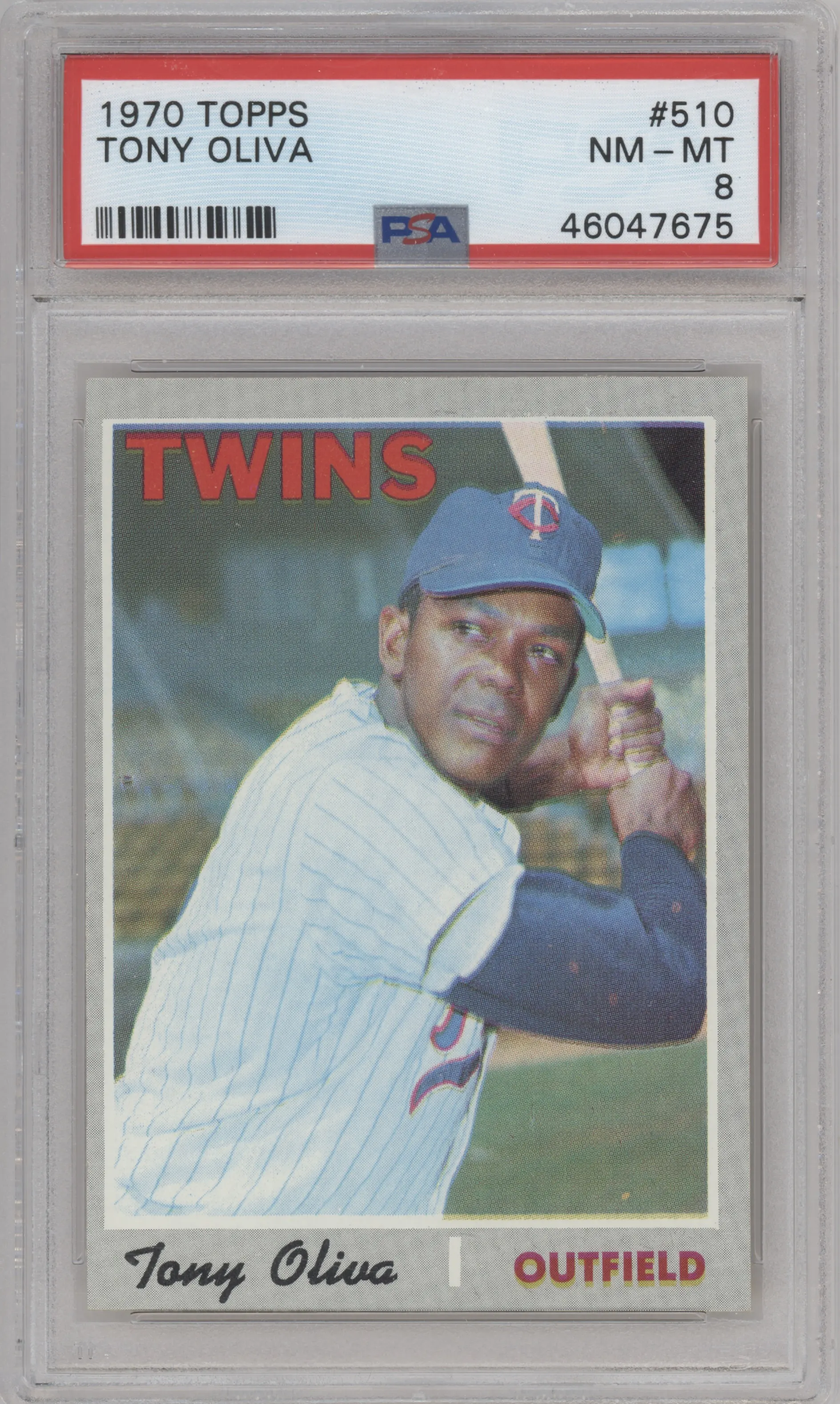 1970 Topps Tony Oliva PSA 8
