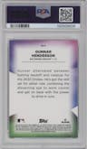 Gunnar Henderson from the 2023 Bowman's Best set graded by PSA and given an overall grade of 10.