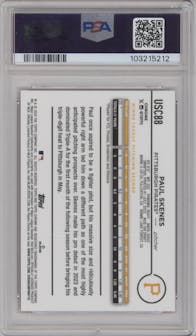 Paul Skenes from the 2024 Topps Chrome Update set featuring a Magenta Refractor parallel graded by PSA and given an overall grade of 10.