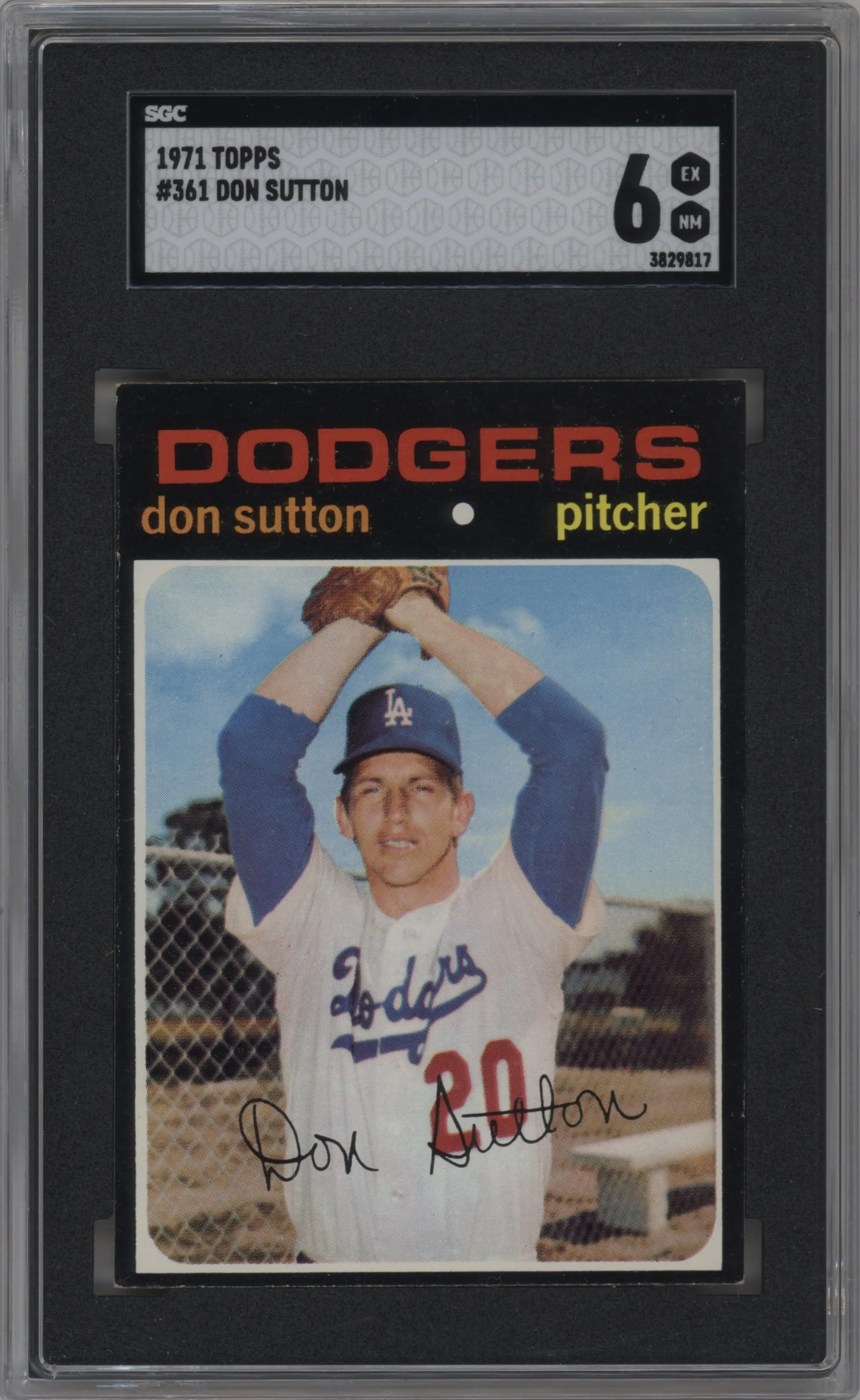 1971 Topps Don Sutton #361 SGC 6
