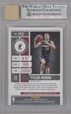Tyler Herro from the 2019-20 Panini Contenders set featuring a Playoff Ticket parallel graded by Beckett and given an overall grade of 8.5.