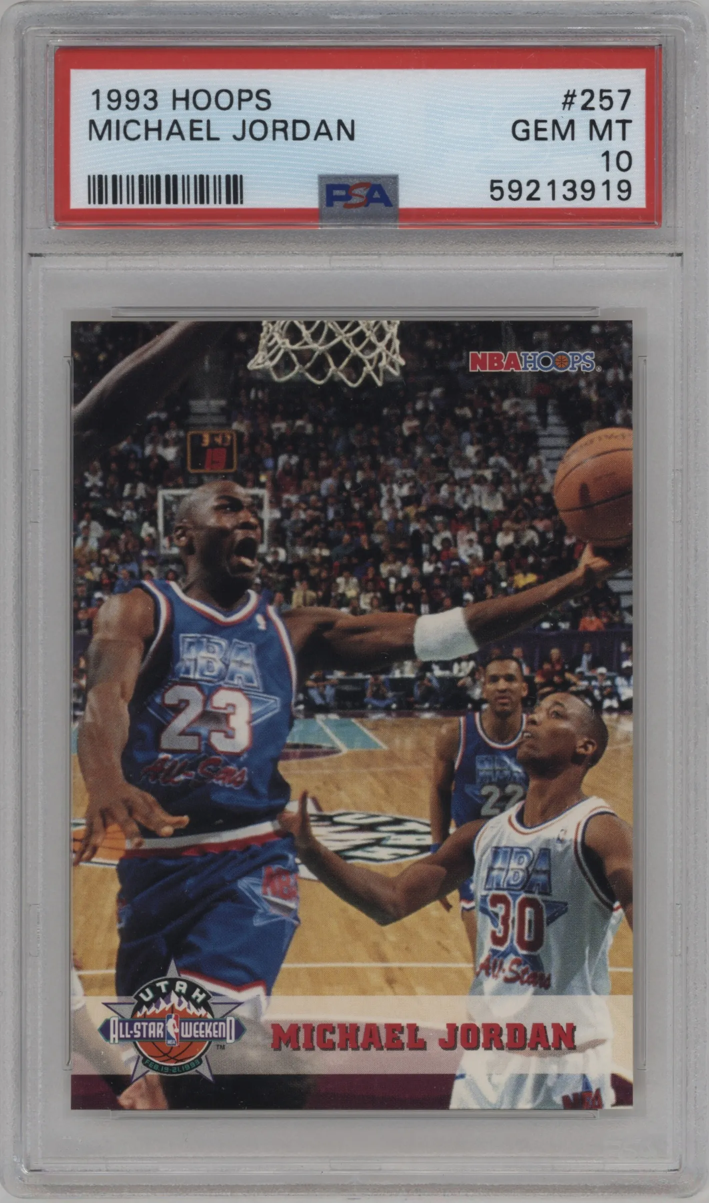 1993 NBA Hoops Michael Jordan PSA 10