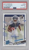 Tyjae Spears from the 2023 Panini Donruss set graded by PSA and given an overall grade of 10.