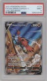Galarian Zapdos V from the 2021 Pokemon SWSH set graded by PSA and given an overall grade of 9.