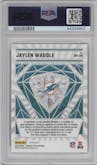 Jaylen Waddle from the 2023 Donruss Optic set graded by PSA and given an overall grade of 9.
