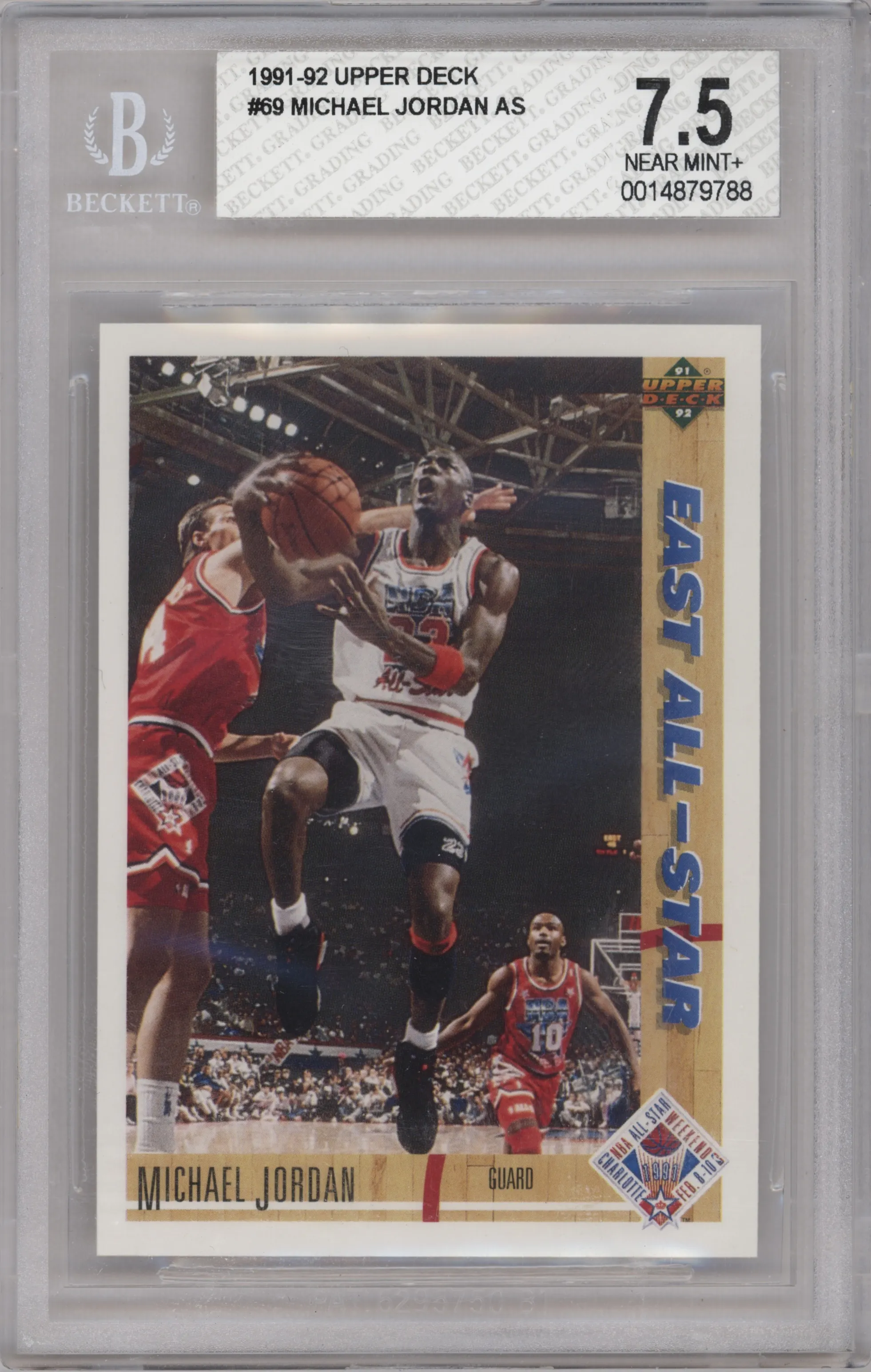 1991 Upper Deck Michael Jordan #69 BGS 7.5