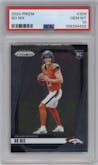 Bo Nix from the 2024 Panini Prizm set graded by PSA and given an overall grade of 10.