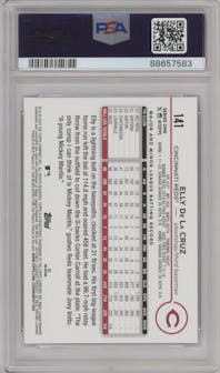 Elly De La Cruz from the 2024 Topps  set graded by PSA and given an overall grade of 9.
