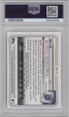 Bobby Witt Jr. from the 2020 Bowman set graded by PSA and given an overall grade of 9.