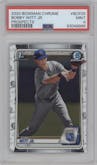 Bobby Witt Jr. from the 2020 Bowman set graded by PSA and given an overall grade of 9.