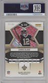 Chris Olave from the 2022 Panini Mosaic set featuring a Purple Mosaic parallel graded by PSA and given an overall grade of 10.