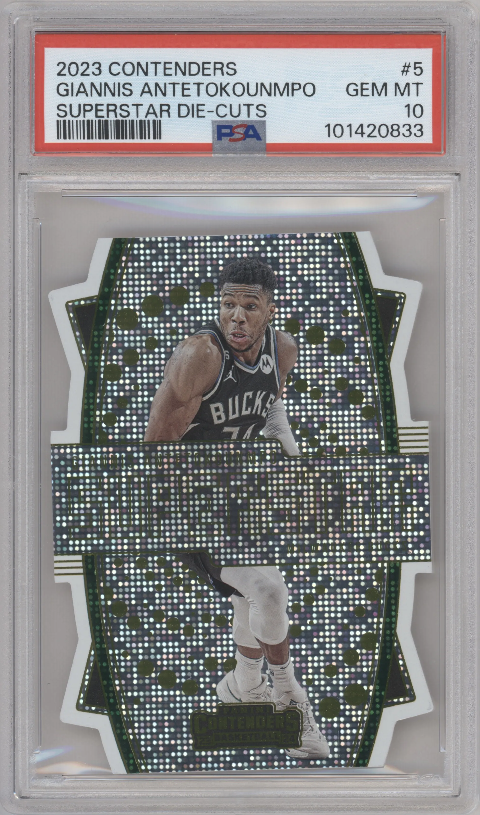 2023 Panini Contenders Superstar Giannis Antetokounmpo PSA 10