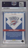 Josh Giddey from the 2021-22 Panini Recon set featuring a Holo Red parallel graded by PSA and given an overall grade of 9.