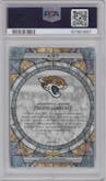 Trevor Lawrence from the 2023 Panini Mosaic set graded by PSA and given an overall grade of 10.