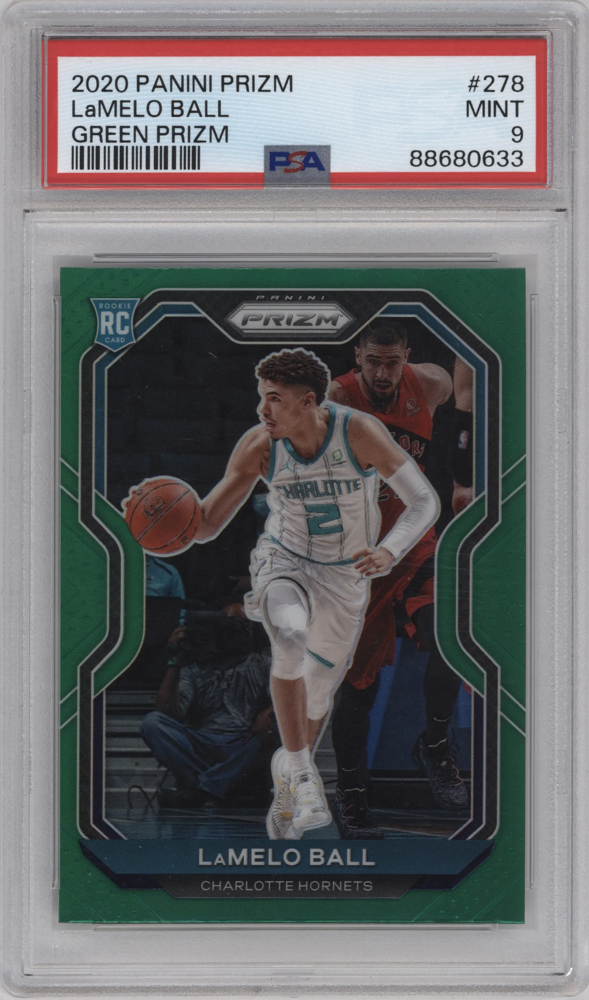 2020 Panini Prizm LaMelo Ball Green Prizm PSA 9