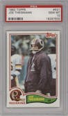 Joe Theismann from the 1982 Topps set graded by PSA and given an overall grade of 10.