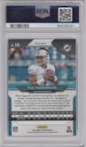Tua Tagovailoa from the 2020 Panini Prizm set featuring a Light Blue Prizm parallel graded by PSA and given an overall grade of 10.