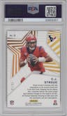 C.J. Stroud from the 2023 Panini Illusions set featuring a Green parallel graded by PSA and given an overall grade of 10.