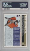 Ken Griffey Jr. from the 1996 Topps set graded by PSA and given an overall grade of 10.