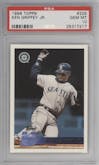 Ken Griffey Jr. from the 1996 Topps set graded by PSA and given an overall grade of 10.