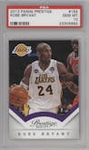 Kobe Bryant from the 2013-14 Panini Prestige set graded by PSA and given an overall grade of 10.