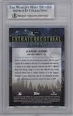 Aaron Judge from the 2024 Topps Cosmic Chrome set featuring a Black Eclipse Refractor  parallel graded by Beckett and given an overall grade of 9.